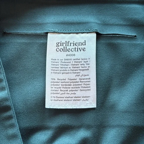 Girlfriend Collective Compressive High Rise Leggings Medium Moss Green - Picture 9 of 12